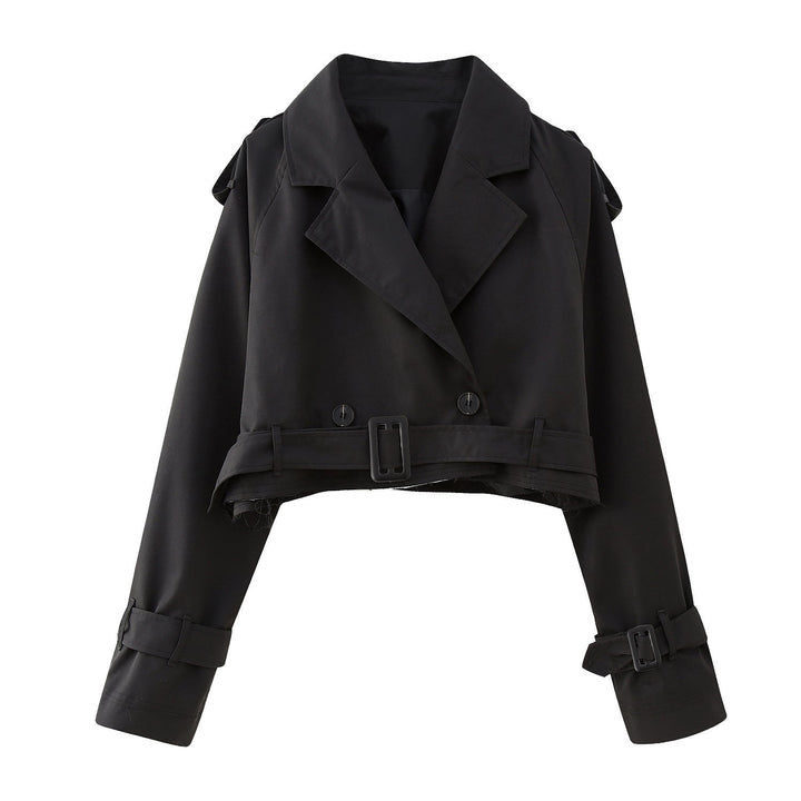 Jessica | Women’s Stylish Short Double-Breasted Trench Coat