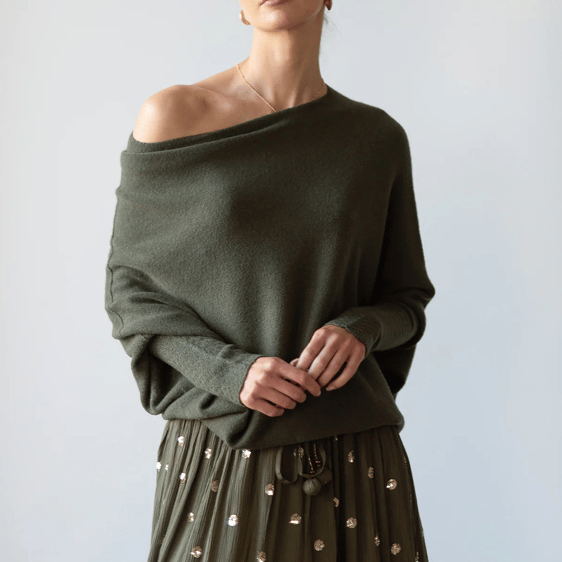 Bella | Women’s Winter Off-Shoulder Loose Sweater