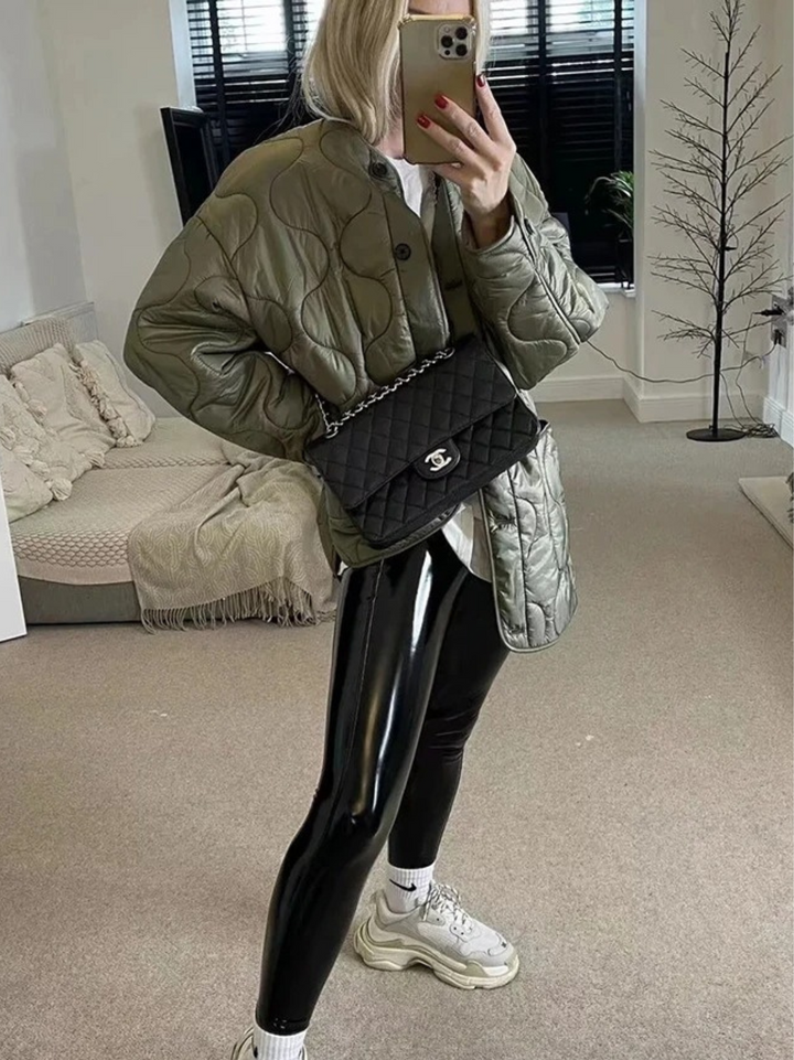 Jasmine | Women’s Quilted Button-Up Winter Casual Jacket