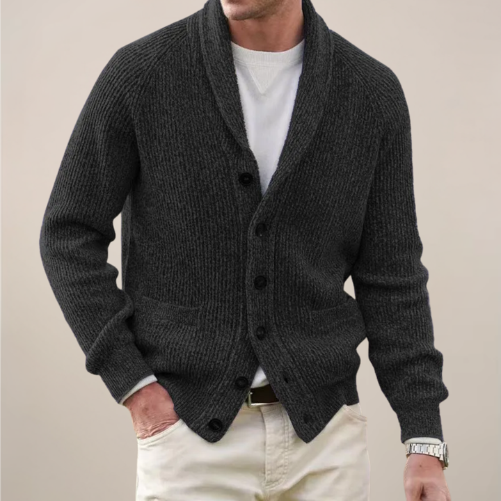 Emmanuel | Men’s Spring Shawl Collar Button Cardigan