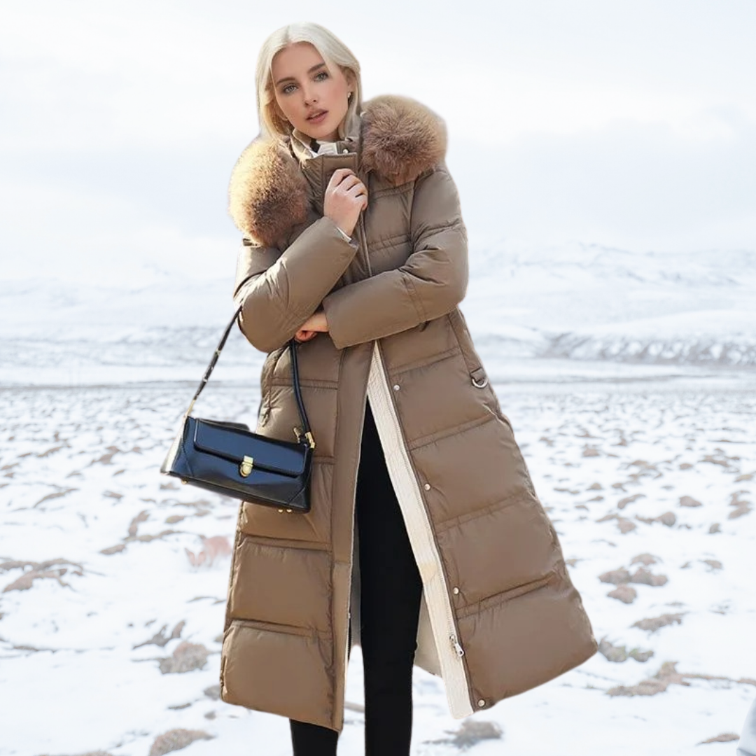 Florence | Women’s High-Collar Long Puffer Winter Coat