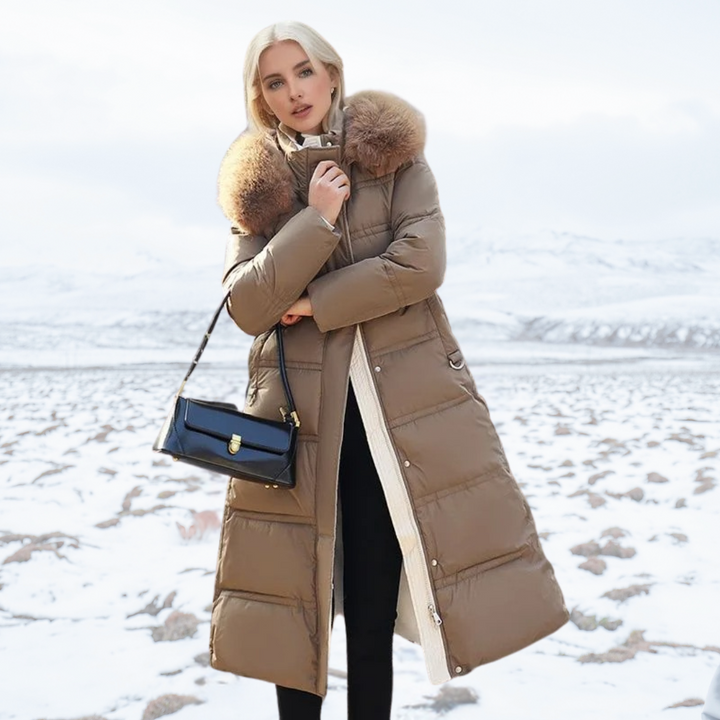 Florence | Women’s High-Collar Long Puffer Winter Coat