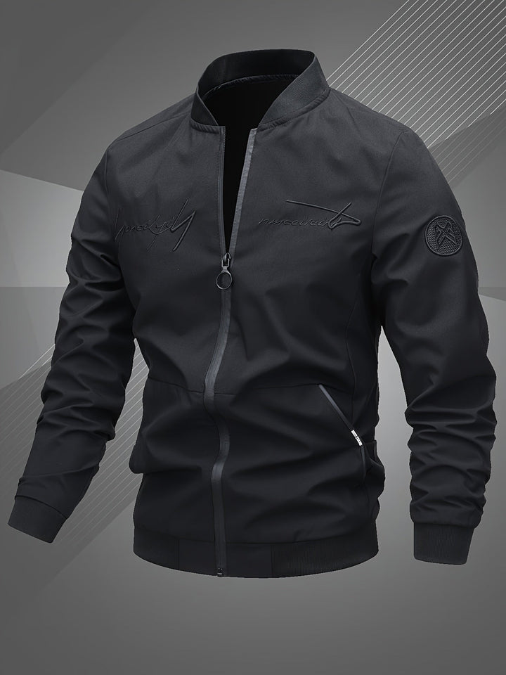 Samuel | Men's Stylish Zip-Up Bomber Jacket with Logo