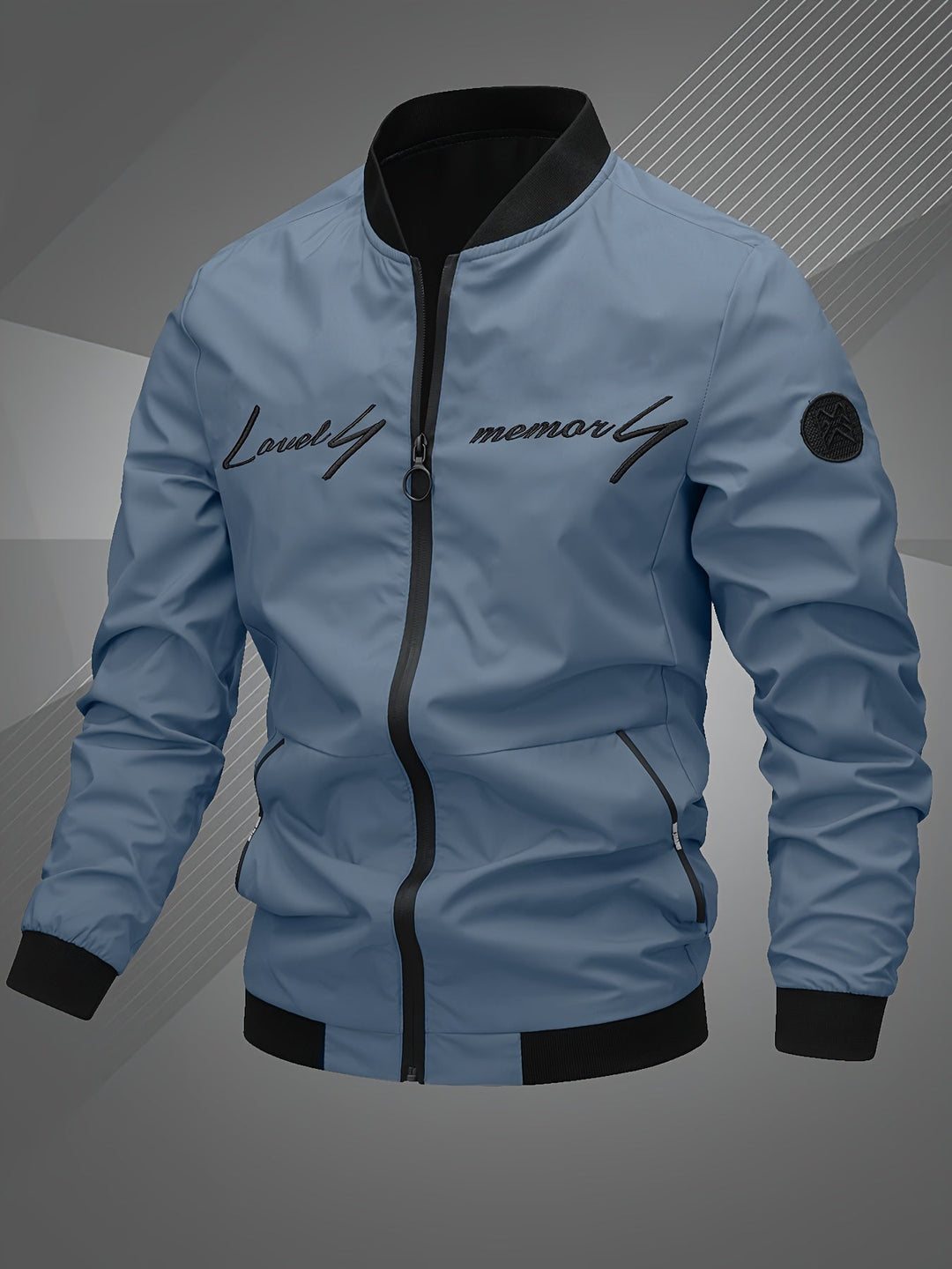 Samuel | Men's Stylish Zip-Up Bomber Jacket with Logo