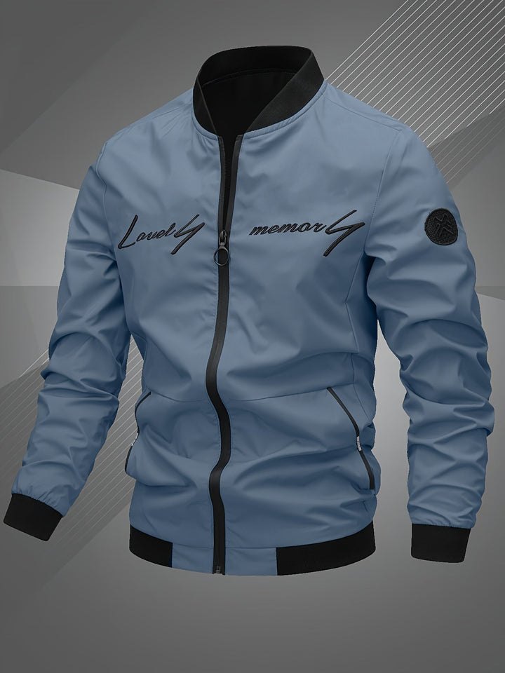Samuel | Men's Stylish Zip-Up Bomber Jacket with Logo