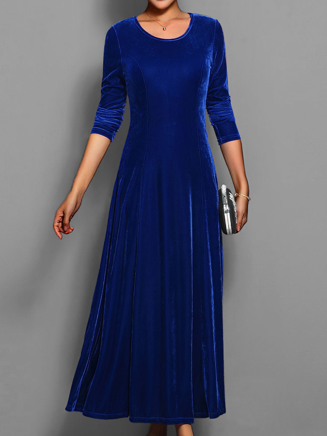 Ava | Women’s Long Sleeve Flared Maxi Dress