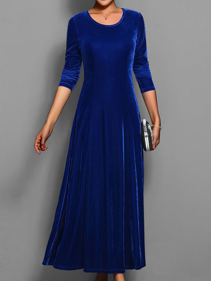 Ava | Women’s Long Sleeve Flared Maxi Dress