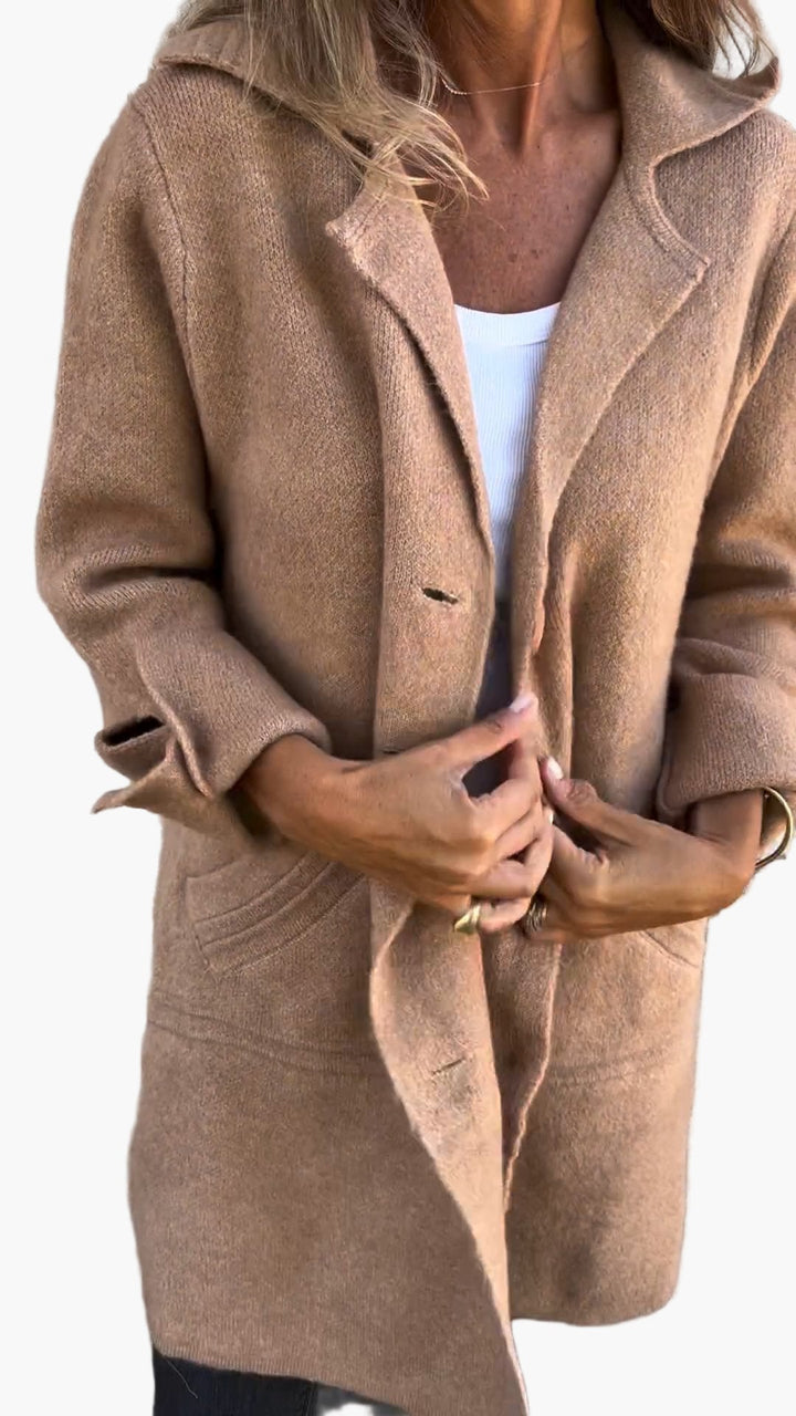 Lauren | Women’s Cozy Oversized Button-Down Trench Coat