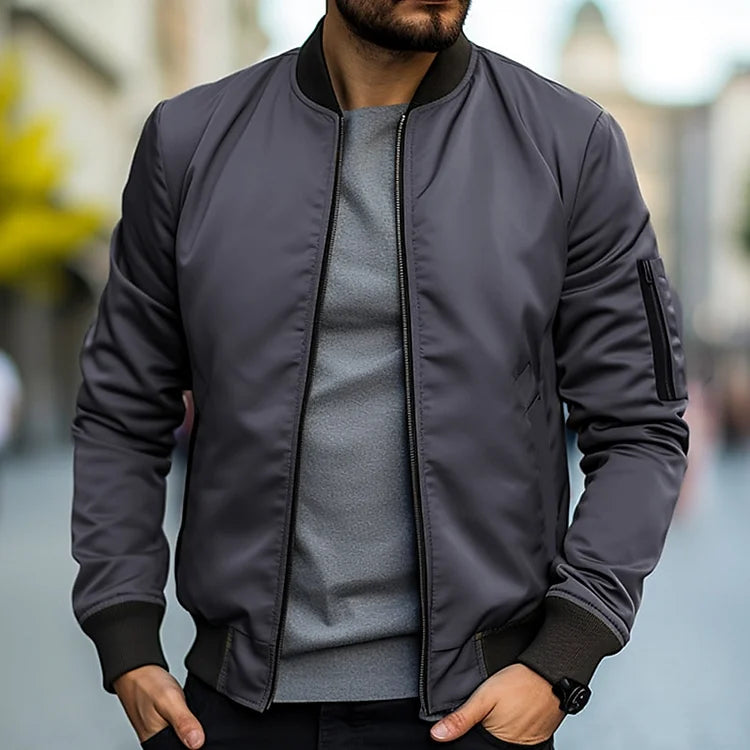 Henry | Men’s Bomber Jacket with Zip Pocket
