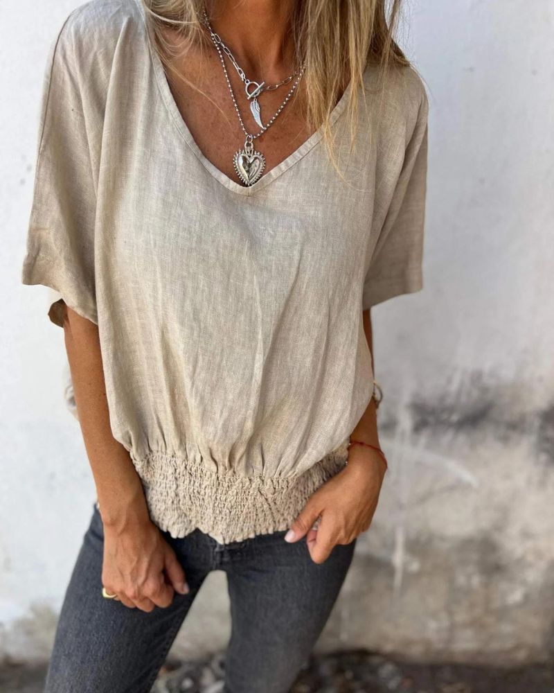 BOMIA | WAISTED T-SHIRT WITH TUMMY COVERAGE