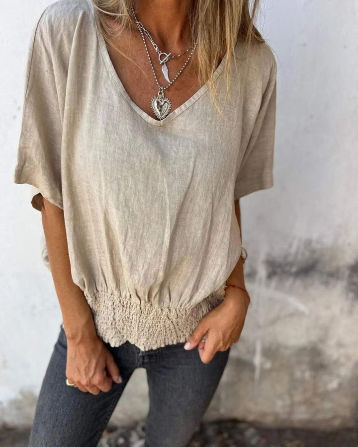 BOMIA | WAISTED T-SHIRT WITH TUMMY COVERAGE
