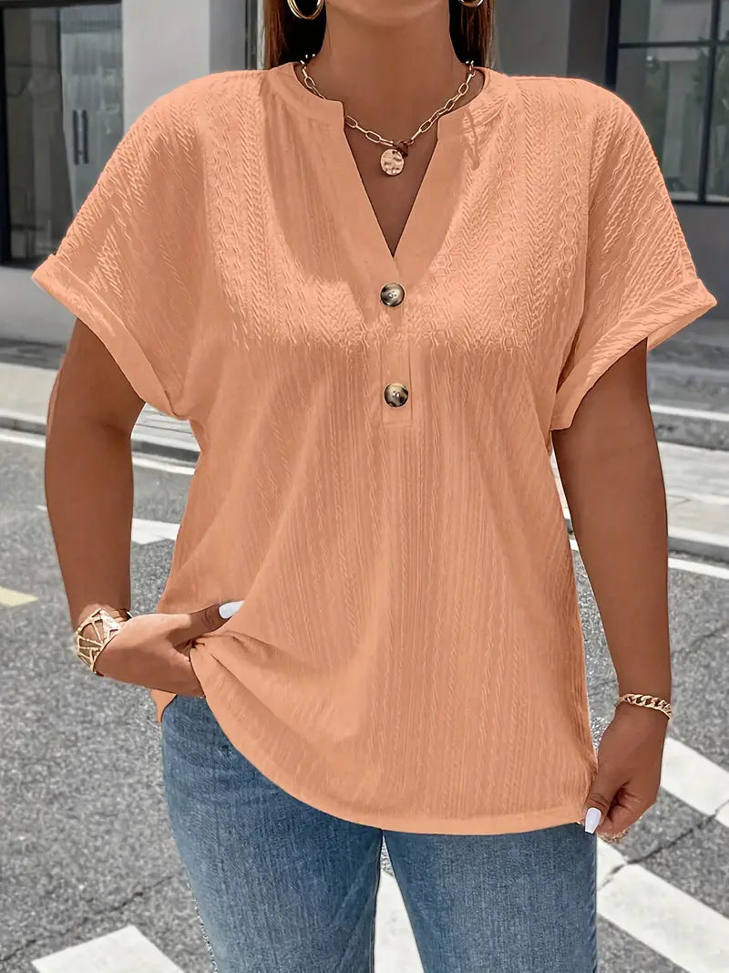 IVY | STYLISH BUTTON UP SHIRT WITH V NECK FOR WOMEN