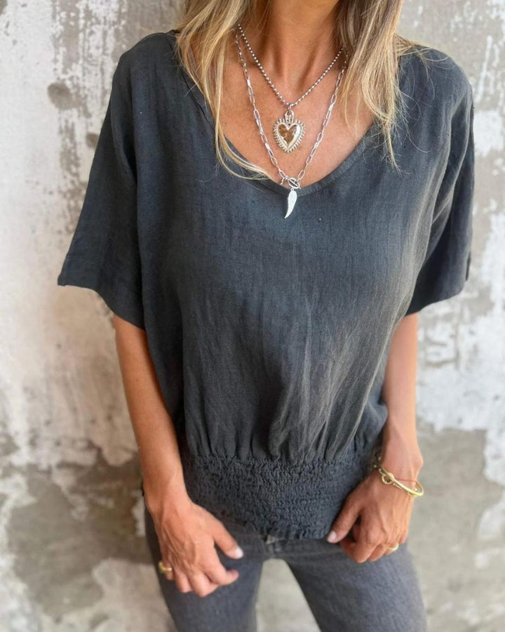 BOMIA | WAISTED T-SHIRT WITH TUMMY COVERAGE