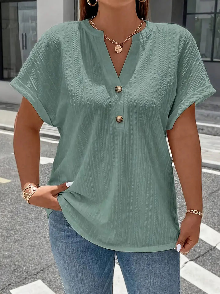 IVY | STYLISH BUTTON UP SHIRT WITH V NECK FOR WOMEN