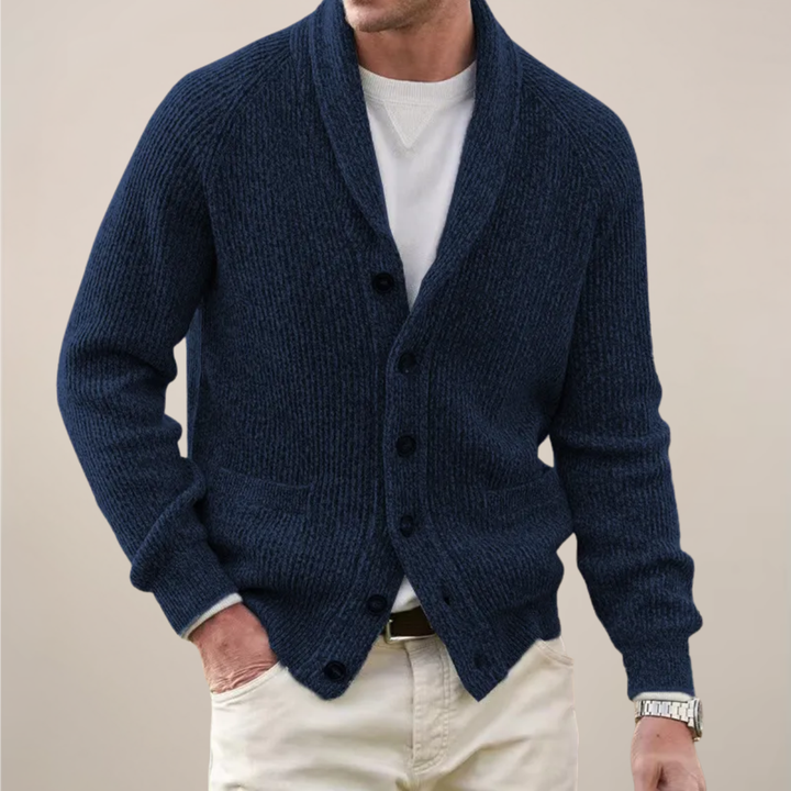 Emmanuel | Men’s Spring Shawl Collar Button Cardigan