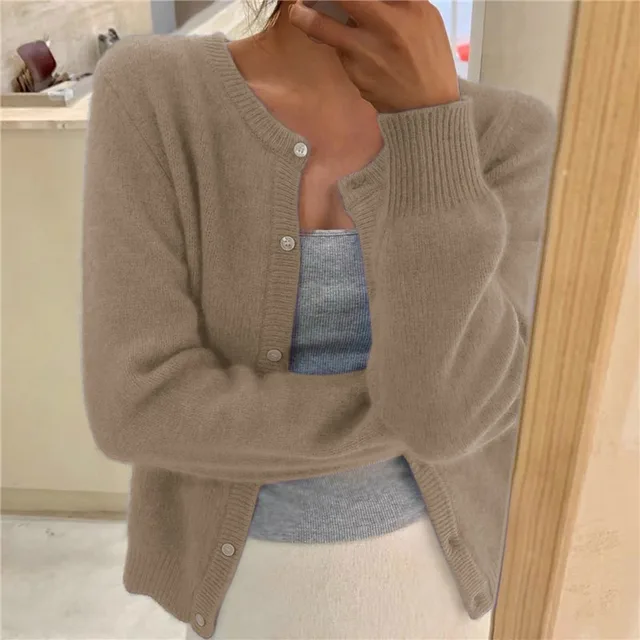 Freya | Women’s Button-Up Relaxed Fit Knit Cardigan
