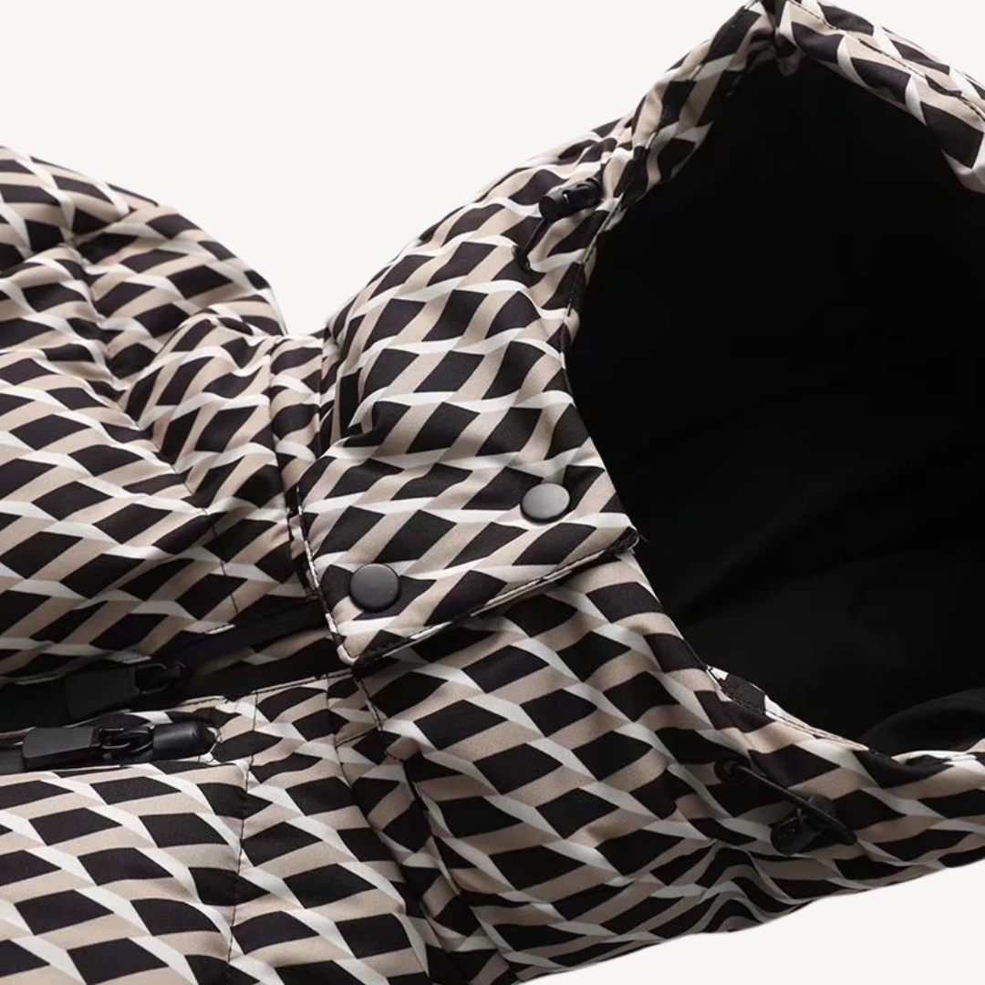 Diana | Women’s Stylish Belted Hooded Quilted Puffer Jacket