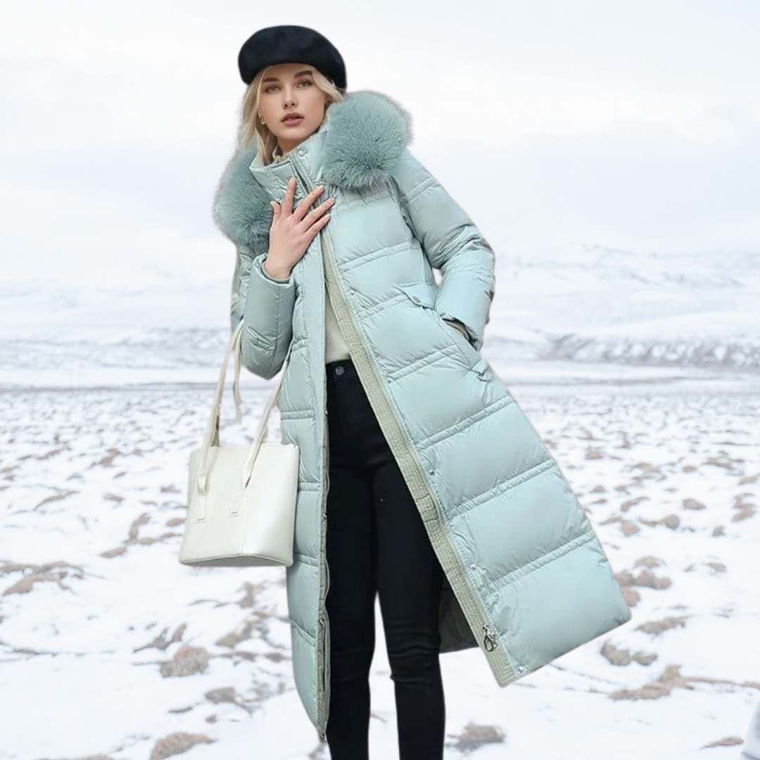 Florence | Women’s High-Collar Long Puffer Winter Coat