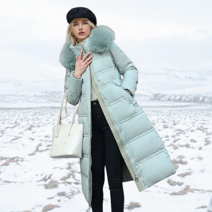 Florence | Women’s High-Collar Long Puffer Winter Coat