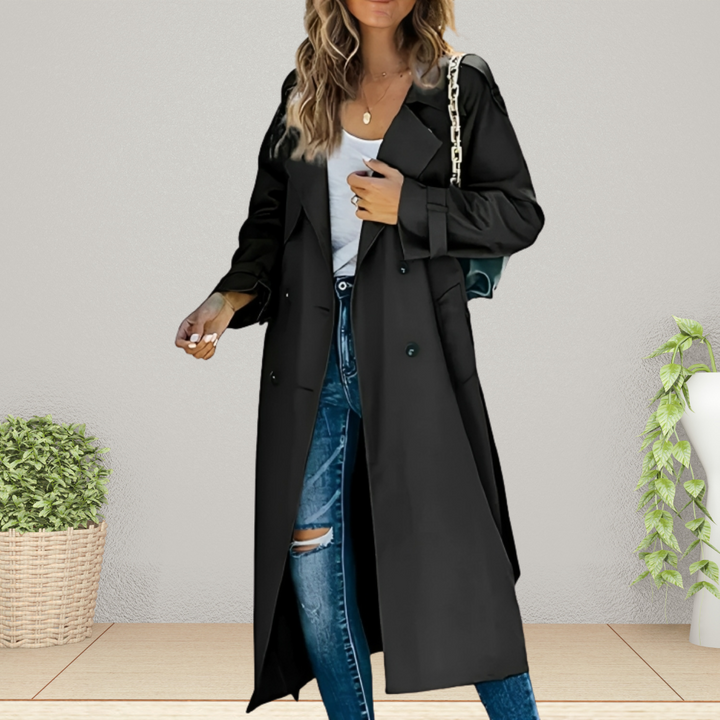 Jasmine | Women’s Classic Long Belted Trench Coat