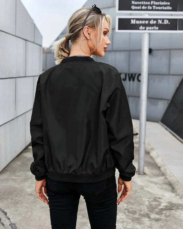 Charlotte | Women’s Casual Zip-Up Bomber Jacket