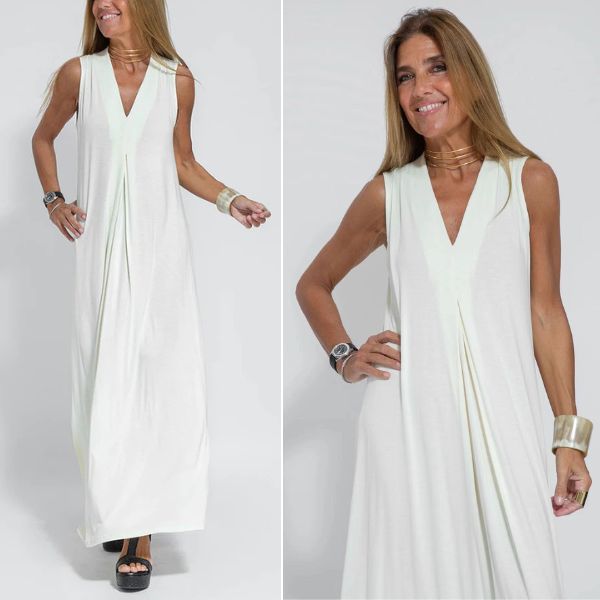 CASSIDY | STYLISH TUMMY COVERING DRESS + FREE VEST