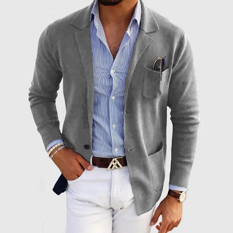 Benjamin | Men’s Smart Casual Button Up Knit Blazer