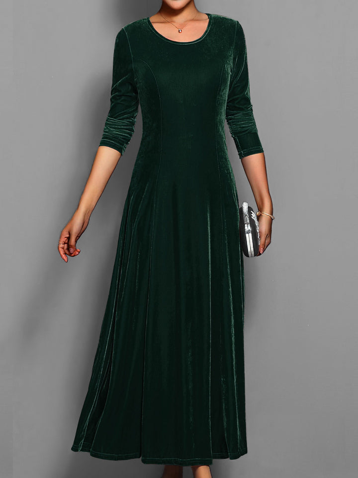 Ava | Women’s Long Sleeve Flared Maxi Dress