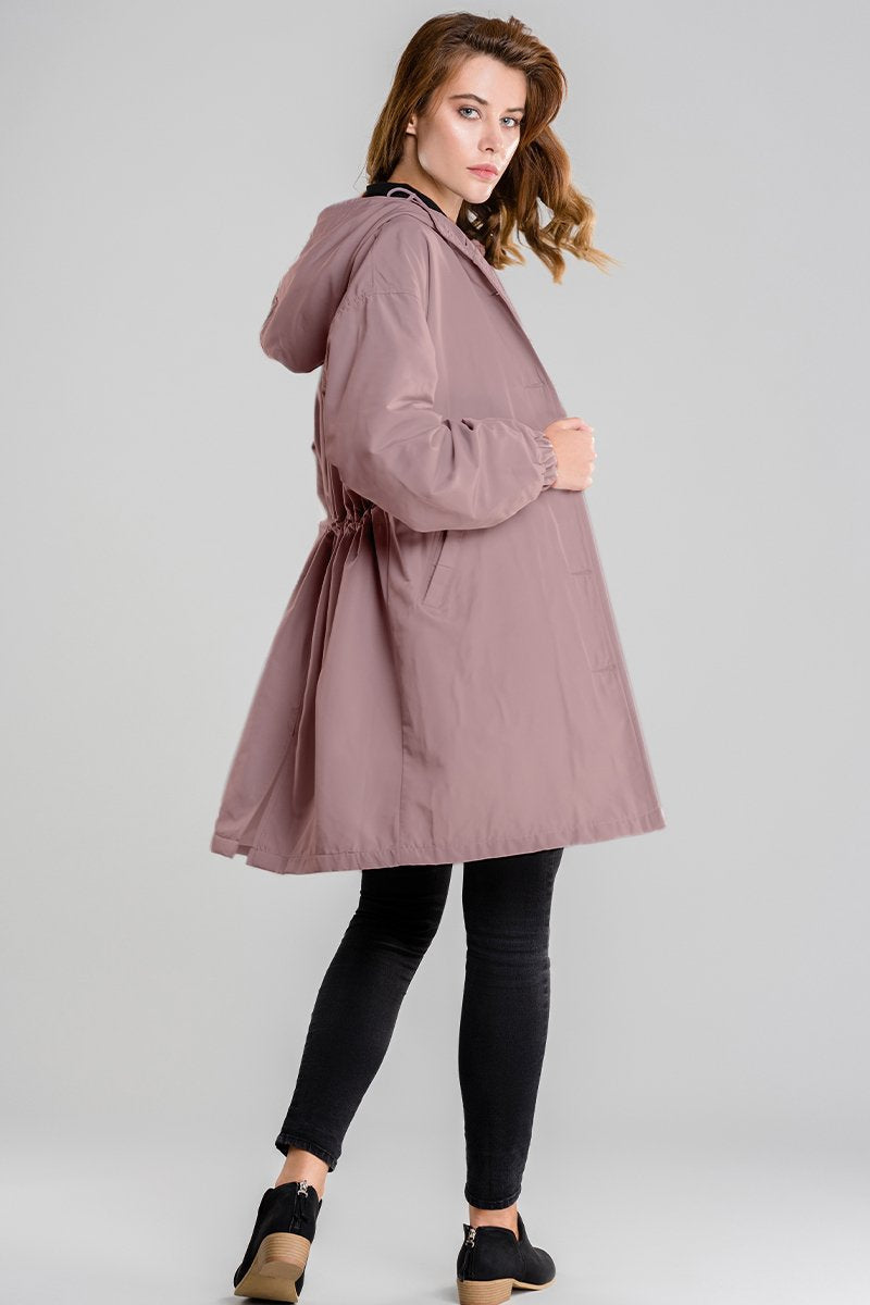 Georgia | Women's Hooded Button-Up Long Casual Jacket