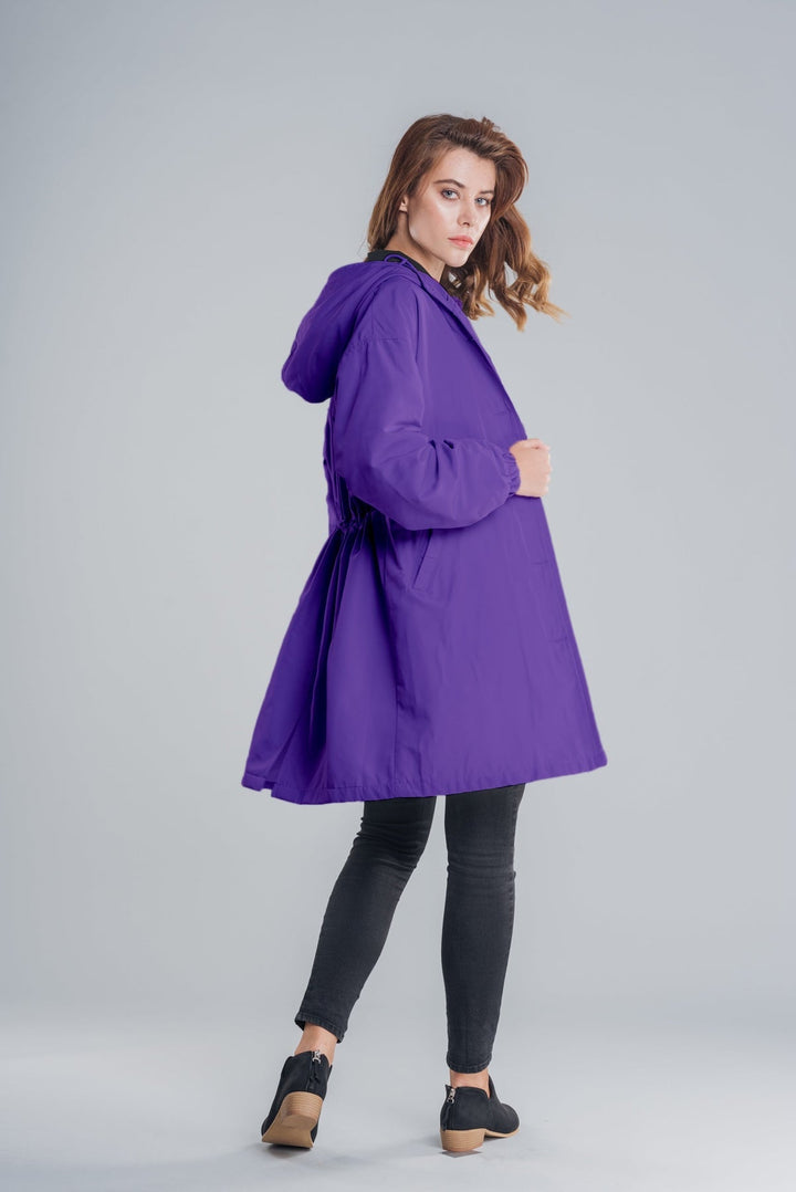 Georgia | Women's Hooded Button-Up Long Casual Jacket