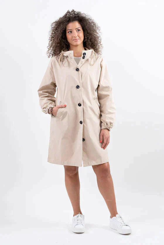 Georgia | Women's Hooded Button-Up Long Casual Jacket