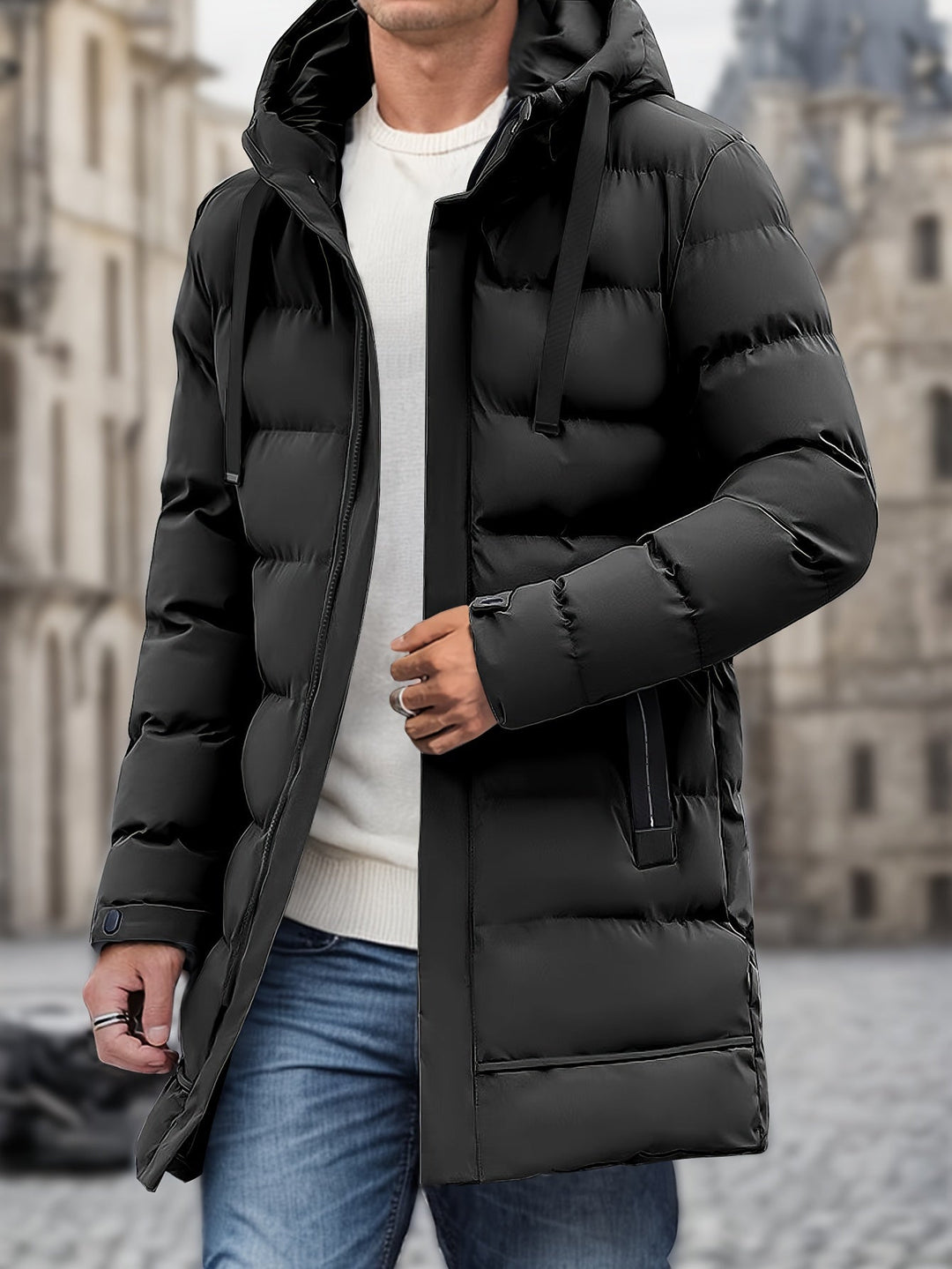 Scott | Men’s Hooded Long Puffer Winter Jacket