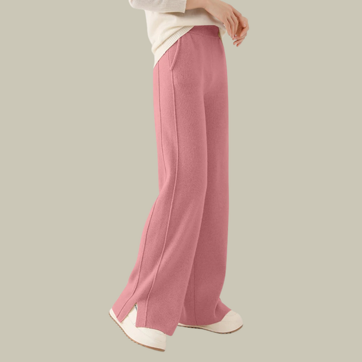Ava | Women Relaxed Fit High Waist Classic Wool Trousers