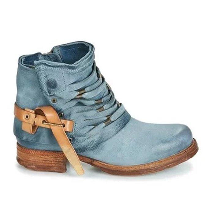 Eloise | Women’s Trendy Folded Layer Ankle Boots
