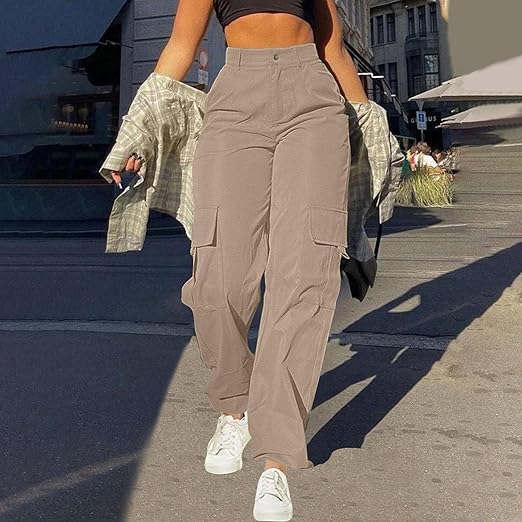 Jessica | Women’s Relaxed-Fit High-Waist Cargo Trousers