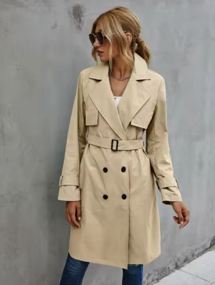 Grace | Women’s Casual Belted Double-Breasted Coat