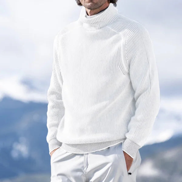 Arthur | Casual Men's Turtleneck Sweater with Ribbed Design