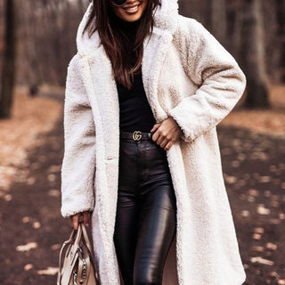Alexandra | Women’s Winter Faux Fur Coat with Hood