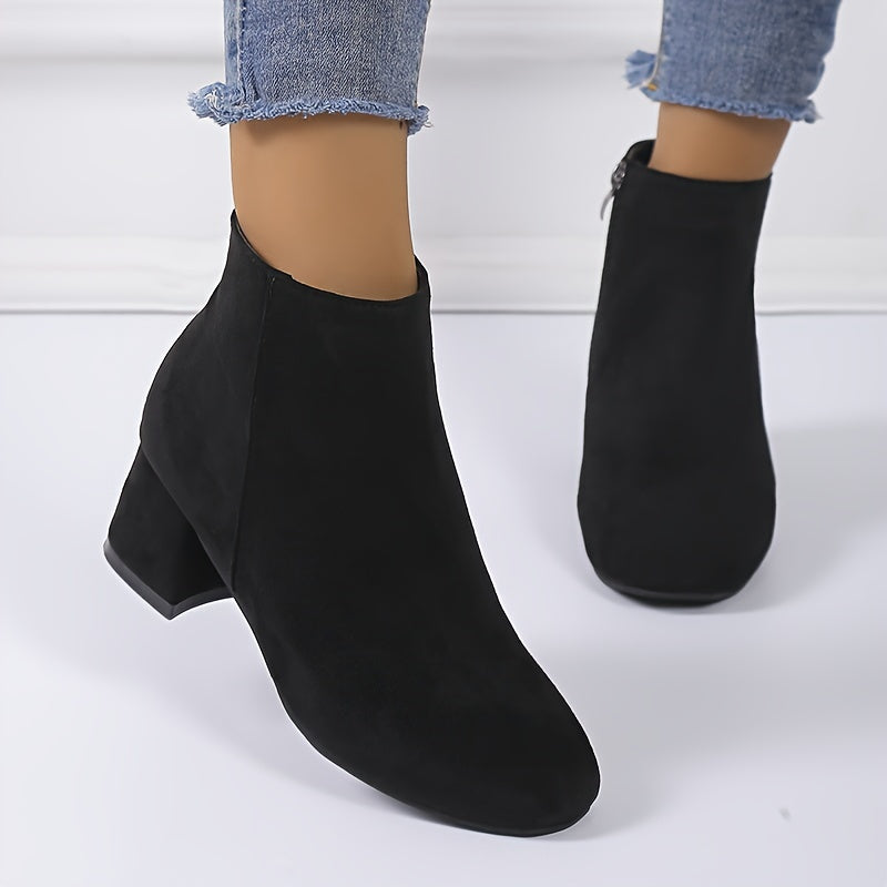 Grace | Women's Classic Block Heel Short Boots for Autumn Winter