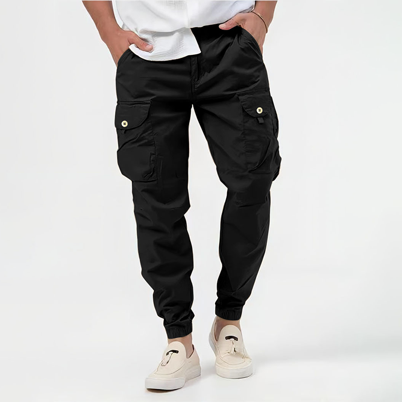 Elijah| Men’s Utility Cargo Pants with Drawstring Waist