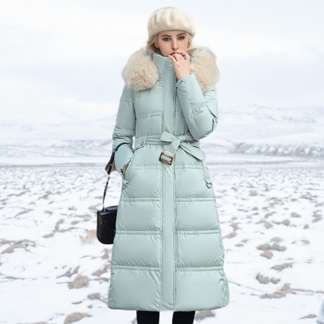 Florence | Women’s High-Collar Long Puffer Winter Coat
