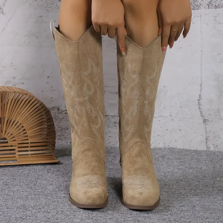 Arianna | Winter Women’s Western Boots with Embroidery