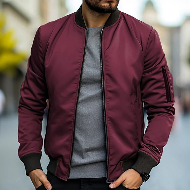Henry | Men’s Bomber Jacket with Zip Pocket