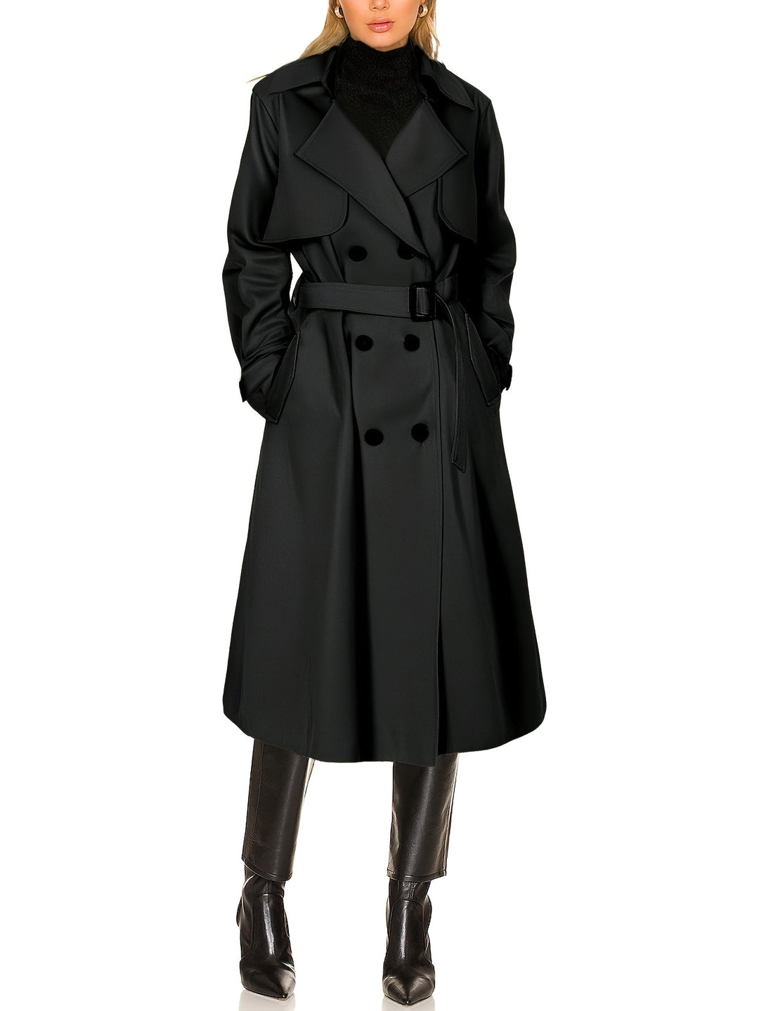 Hannah | Women’s Elegant Longline Office Trench Coat