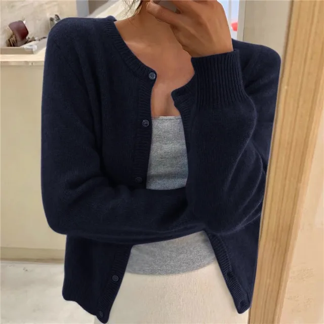 Freya | Women’s Button-Up Relaxed Fit Knit Cardigan