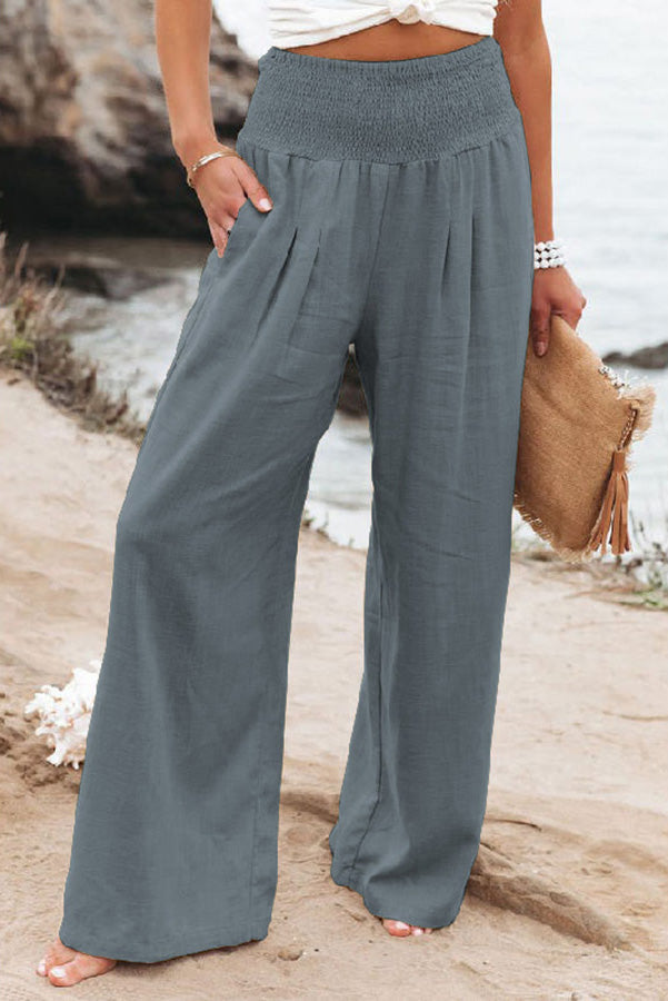Lauren | Women’s Casual High-Waist Wide-Leg Trousers