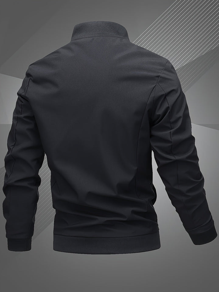 Samuel | Men's Stylish Zip-Up Bomber Jacket with Logo