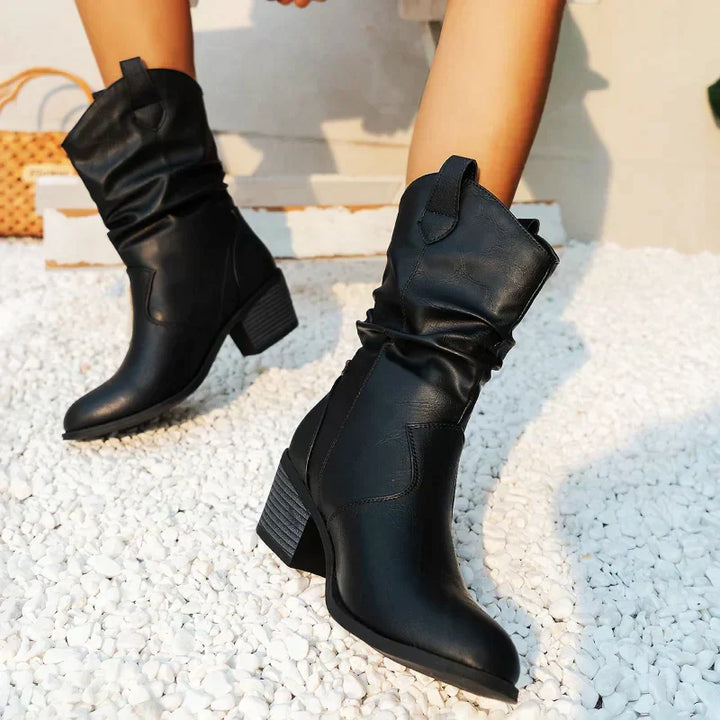 Millie | Women’s Slouchy Mid-Calf Western Boots