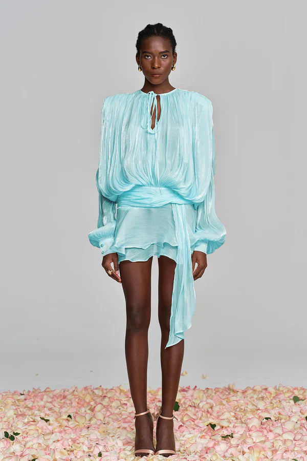 Aminah |  Ruffle Mini Dress
