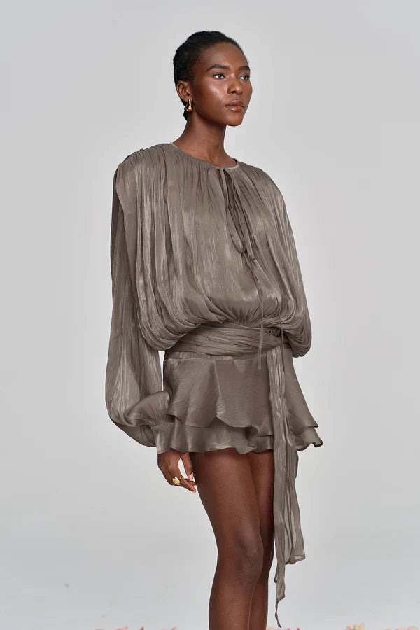 Aminah |  Ruffle Mini Dress
